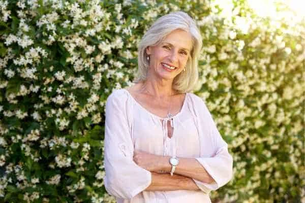Older woman happy with urinary incontinence treatment Corby