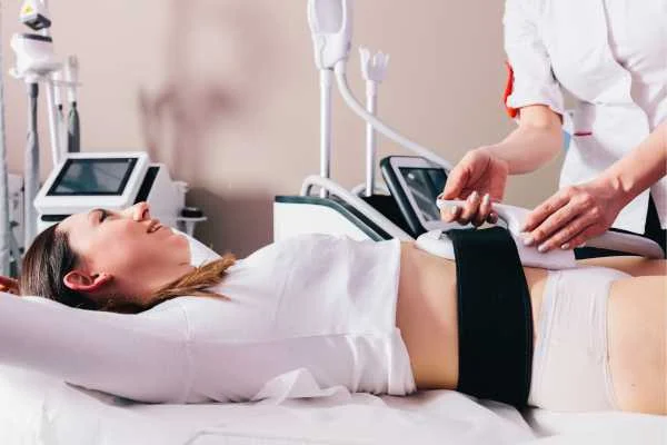 woman having body sculpting to help improve her body image and her mental health Corby